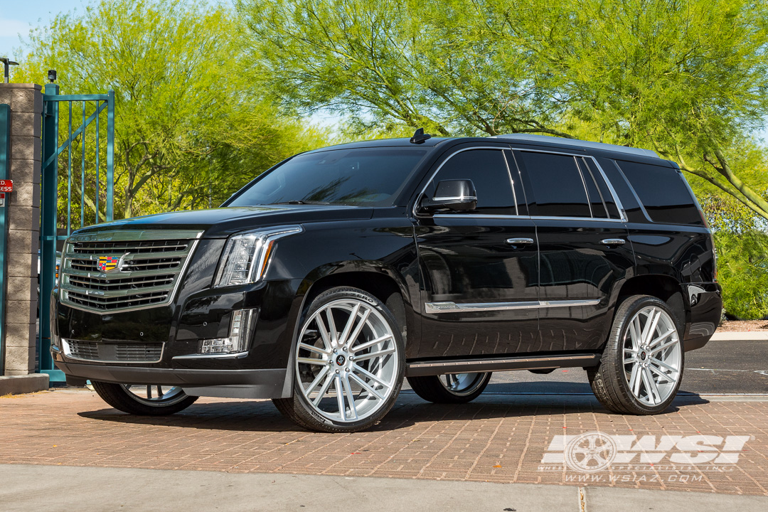 Koko Kuture Massa-7 Silver on Cadillac Escalade